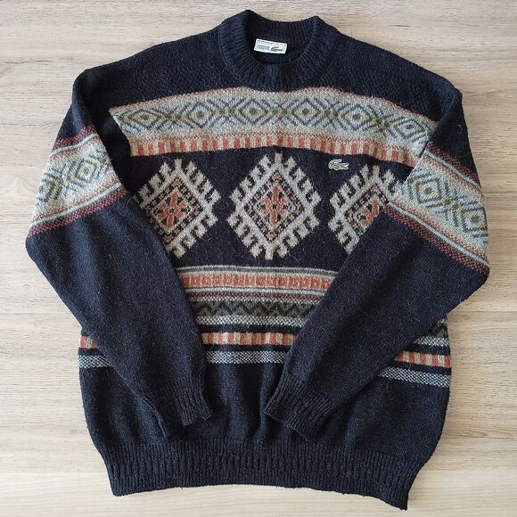 Vintage Lacoste Sweater made in France size 4 ( US ~  M) Alpaca Blend RARE - Picture 1 of 6